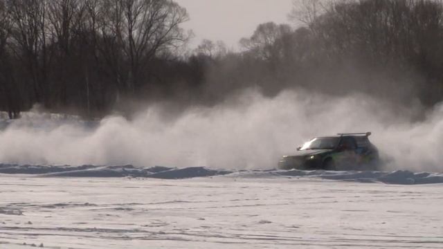 трек на льду, чемпионат Хабаровского края, 3 этап 11 й заезд смотреть онлайн