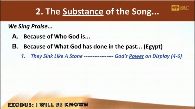 Exodus 15:1-21 / Sing To The Lord смотреть онлайн