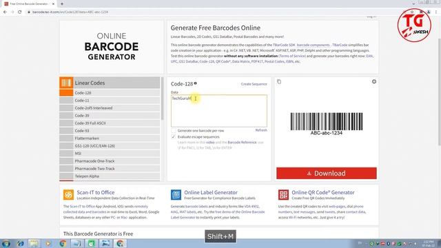How To Create 1D Barcode | How to Create Code 128 Barcode Online | Online Barcode Kaise Banate hai