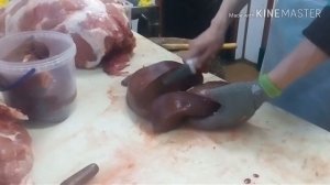 Говяжья печень (правильная нарезка)