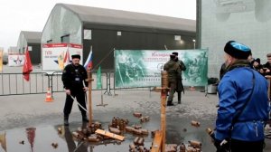 Соревнования по командной рубке шашкой в парке "Патриот-Тула" 16.11.2019