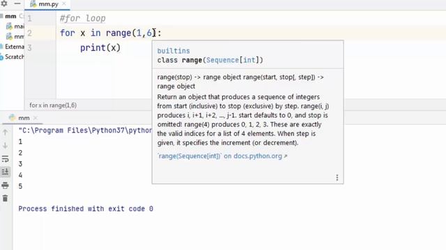For Loop in Python | For Loop with Range in python | Python Tutorial lesson - 16