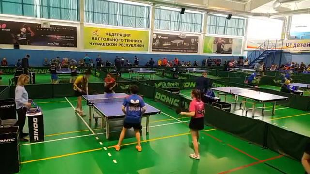 Первенство России до 16 лет по настольному теннису. 1\32 финала. Смешанные пары. смотреть онлайн