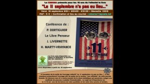 Conference le 16 septembre à Marseille sur le 11/9