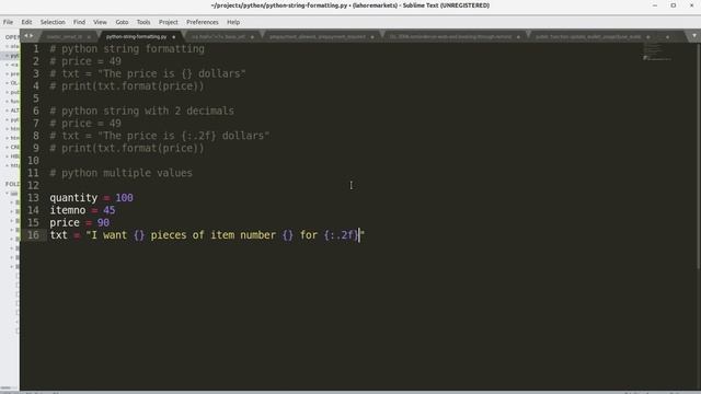How to use String Formatting in Python смотреть онлайн