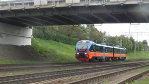 Рельсовый Автобус РА3-002 сообщением Узловая-1 - Москва