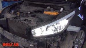 Замена оригинальных галогенных линз и ремонт фары KIA Ceed  / КИА Сид