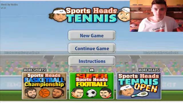 Sports Heads Tennis Game 4!! смотреть онлайн