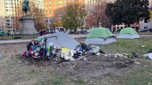 Палаточный лагерь для бездомных в Вашингтоне