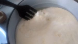 Творог из обратки.