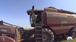 Поломки комбайна Палессе GS-12 и Акрос-530.  С рапса уезжаем на уборку ячменя.