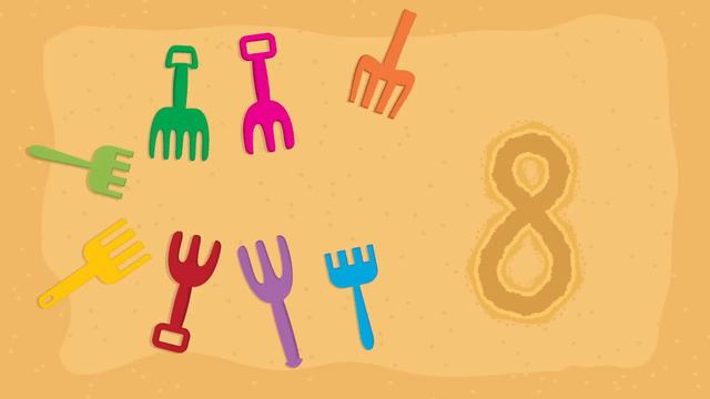 Учим цифры для самых маленьких! Учимся считать до 10 - Песочница! Развивающие мультфильмы для детей смотреть онлайн