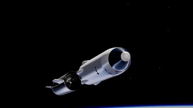 SpaceX Lunar Starship Full Flight Animation смотреть онлайн