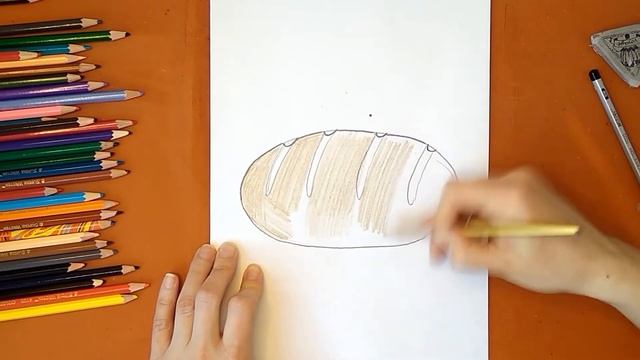 Как нарисовать хлеб. Онлайн-школа рисования "Малевашки"