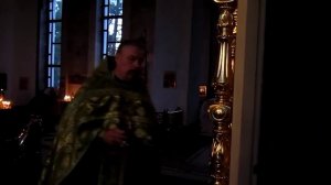 Служба в храме Рождества Христова  Лашма .