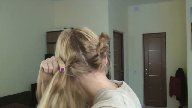 Коса КОРОНА. Вечерняя причёска за несколько минут!. смотреть онлайн