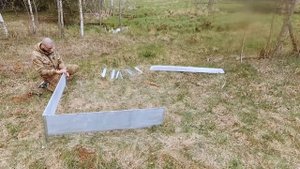 Грядка из плоского шифера за 6 минут! Очень легкое крепление. Стойка стыковочная для грядок.