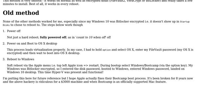 How to turn on Hardware Virtualization on Late 2013 MacBook Pro (for Windows 8.1 using Boot Camp)? смотреть онлайн
