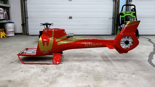 Scale RC Helicopter Build - Roban EC130 800 Maiden Flight. смотреть онлайн