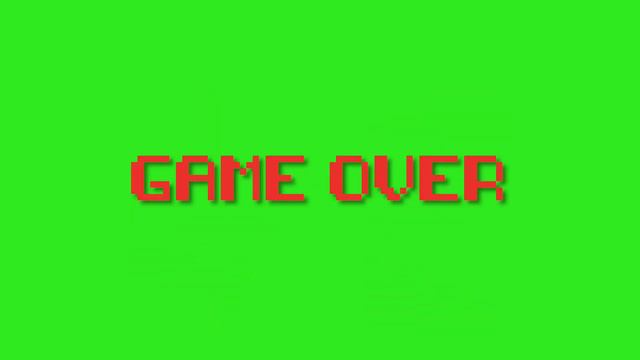 GAME OVER + SOUND EFFECT GREEN SCREEN ANIMATED смотреть онлайн