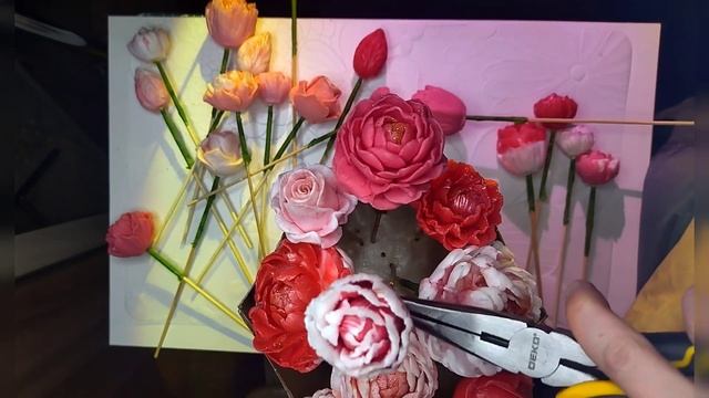 МЫЛЬНАЯ ФЛОРИСТИКА / СОБИРАЕМ БУКЕТ ИЗ МЫЛА/ ЧАСТЬ 2/ ЛЯ'МУР