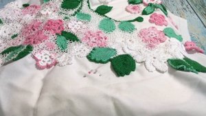 Все мои недовязы. Фриформ крючком/мотивы. Ирландское кружево/цветы, листики крючком.