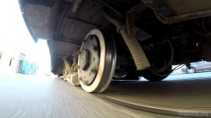 Под трамваем: тележка вагона 71-88Г № 2125 [GoPro]