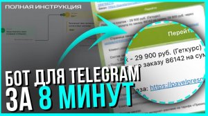 Как сделать бота в телеграмм! [ЗА 8 МИНУТ]