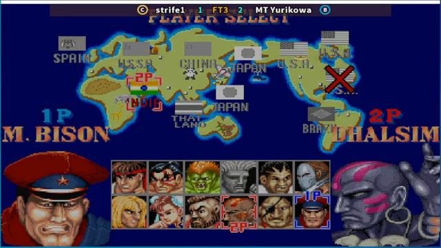 Street Fighter II' - Champion Edition Strife1 Vs MT Yurikowa