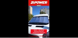 Солнцезащитная шторка для лобового стекла ZiPOWER PM1061 для внедорожников и грузовиков