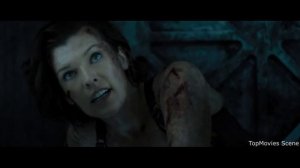 Элис против Айзекса | Финальный бой: Обитель зла: Последняя глава (2016) Момент из фильма