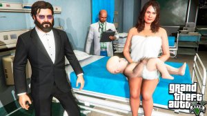 У МАЙКЛА РОДИЛСЯ РЕБЕНОК РЕАЛЬНАЯ ЖИЗНЬ #14 В ГТА 5 МОДЫ! ОБЗОР МОДА В GTA 5! ИГРЫ ГТА ВИДЕО MODS