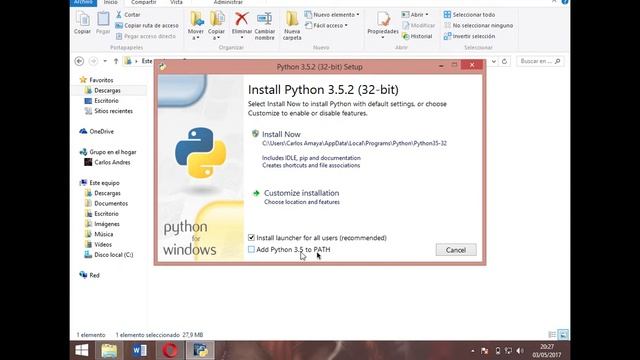 1.1 Instalación de Python para Windows смотреть онлайн