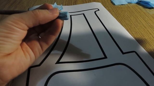 Объёмные буквы из салфеток своими руками! смотреть онлайн