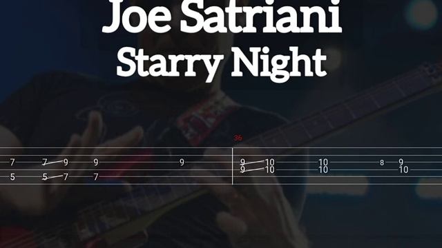 Joe Satriani - Starry Night ( Tab Guitar )