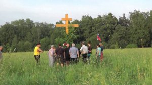 Акция жителей деревни Бурково против уничтожения полей.
