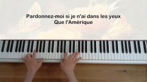 Joe Dassin - L'Amérique (avec paroles) - Piano