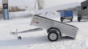 ПРИЦЕП ЛЕГКОВОЙ МЗСА 87701.014 ВЫСОКИЙ БОРТ ПЛАСТИКОВАЯ КРЫШКА. ПРИЦЕП-ЦЕНТР ТОЛЬЯТТИ