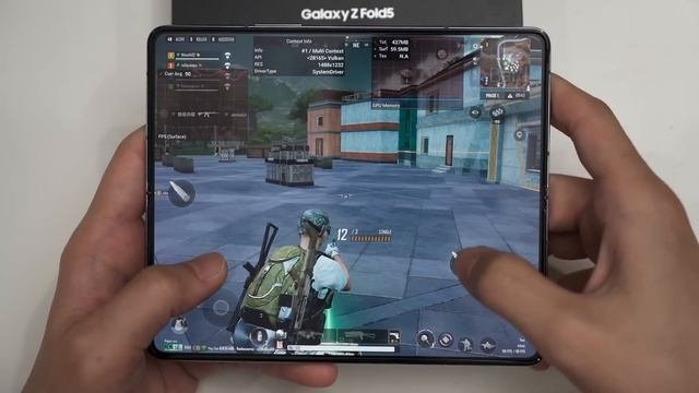 Gaming Test - Samsung Galaxy Z Fold 5 With Snapdragon 8 Gen 2 For Galaxy
