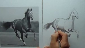 КАК нарисовать ЛОШАДЬ карандашом
