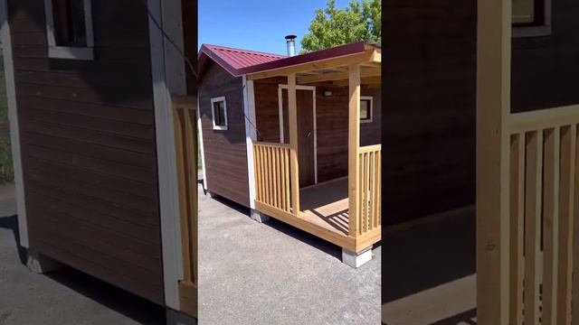 Строительство бань в Новосибирске.Дачная 2х4 с верандой .Баня на дачу под ключ смотреть онлайн