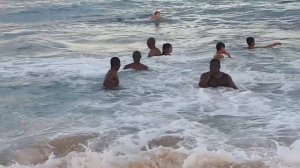 Prince Sambo Swimming at Ansteys Beach, Durban 22 April 2018