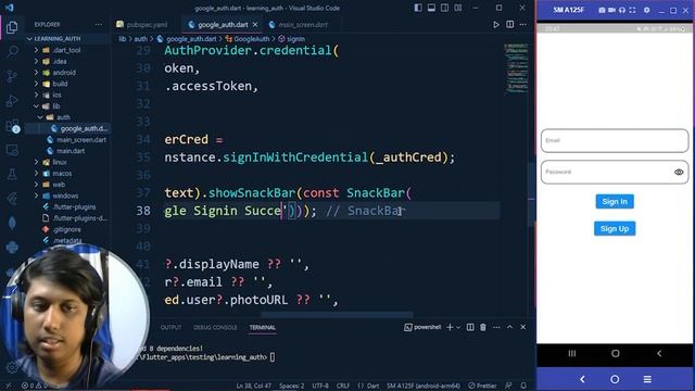 Google Authentication in Flutter with Firebase | Flutter Complete Tutorial | Part 37