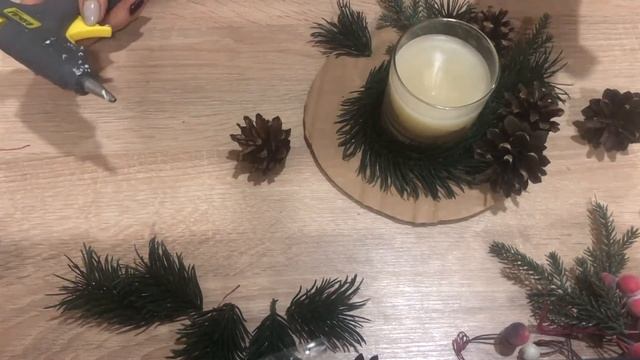 DIY | НОВОГОДНЯЯ СВЕЧА В СТАКАНЕ СВОИМИ РУКАМИ | Christmas candle in a glass