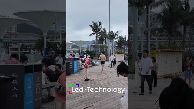 Пляж в Китае 🏝️ #ledtechnology #led #китай #интересно #пляж #фактыокитае