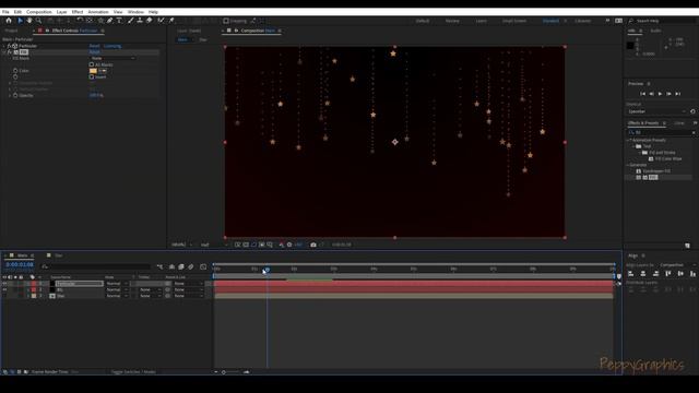 Star Particles Rain animation tutorial | Trapcode Particular