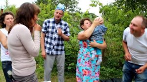 ОБРЯДЫ. РЕБЕНКУ ГОДИК. ПРИКОЛЬНО. BABY 1 YEAR . Traditions.