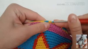 Колумбийская мочила/вязание в раскол/mochila/сумка торба/жаккард крючком/часть 4