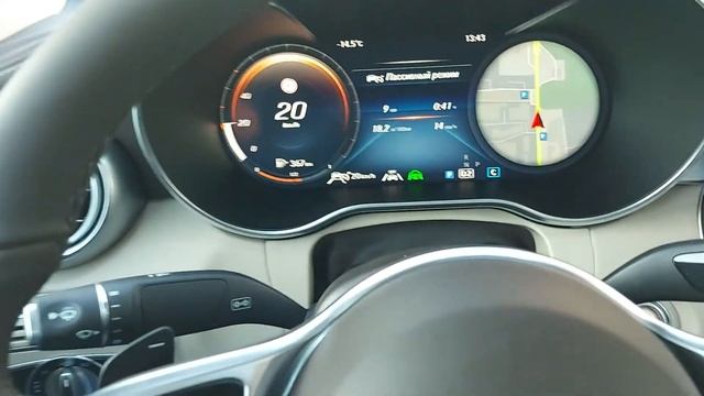 Активный круиз контроль Mercedes GLC cupe sport Часть 1 смотреть онлайн