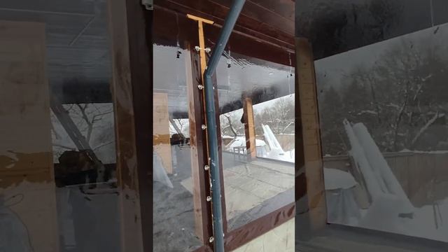 Мягкие Окна установка зимой , с полиуретановой дверью смотреть онлайн